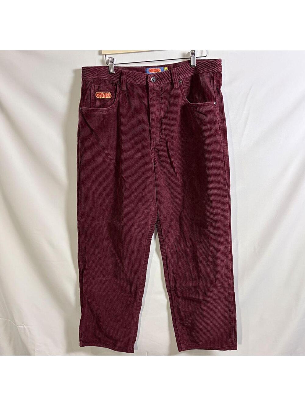 Empyre Burgundy Corduroy Skate Pants Size 36